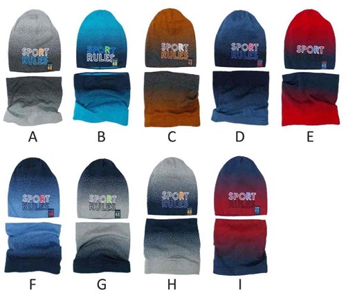 .AJS шапка 40-224 одинарная вязка  (р.52-54) цветB,G 40-224