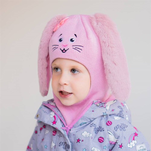 NEO шлем модель Зайчик, на утеплителе (на 6 лет) зима Зайчик 6 зима
