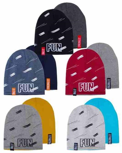 .AJS шапка 44-241 двухсторонний трикотаж (р. 48-50, 52-54) М 44-241