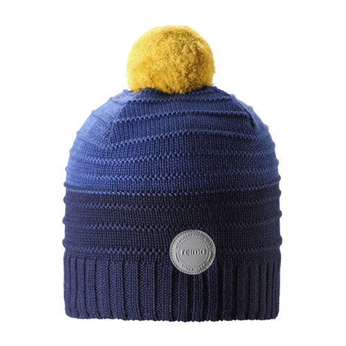 Reima шапка 538080 с искусственным помпоном, подклад флис 538080