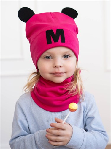 Milli комплект Mikki, шапка+ снуд  двойной трикотаж (р.48-52,52-56) Mikki