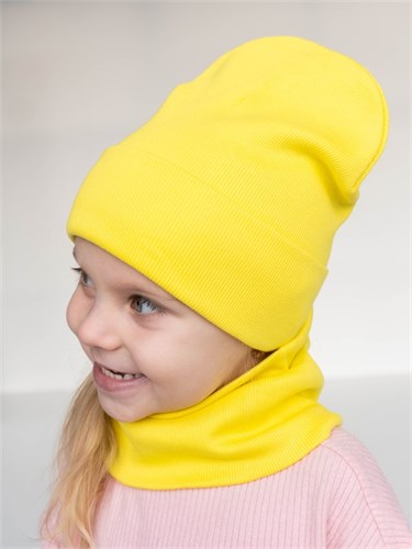 Milli комплект Рубчик шапка девочка двойной трикотаж + снуд (р.44-48,48-52,52-56,56-60) РубчикKPL-Girl