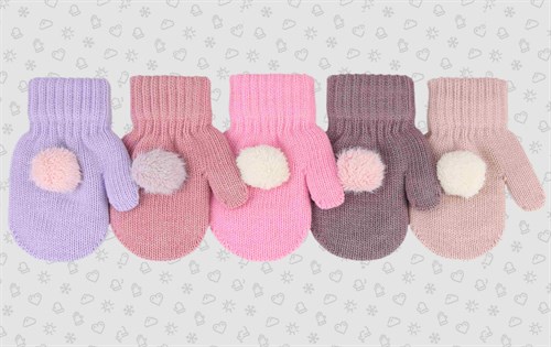 Теплыши варежки TMg-092 двойная вязка (р.14/5-6 лет) TMg-092