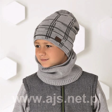 .AJS шапка 44-555 двойная вязка (р.54-56) ч/з 44-555f - фото 49078