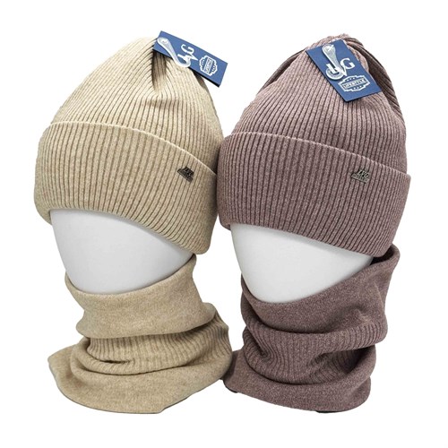 LVG комплект:  шапка на флисе + снуд (р.52-56) 15411-И