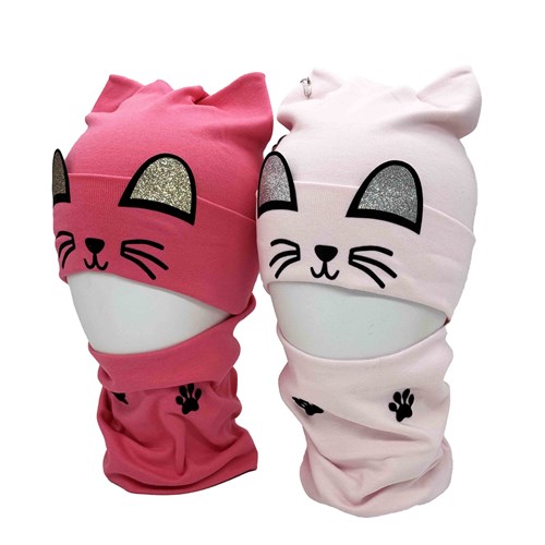 Maart kids комплект Киса, шапка + снуд двойной трикотаж (р.48-50) 15619 - фото 49582