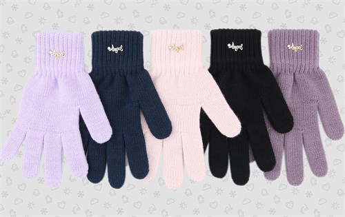 Теплыши перчатки TGg-030 одинарная вязка (р.16,5/11-13 лет) TGg-030