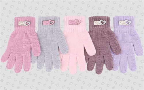 Теплыши перчатки TGg-040 одинарная вязка (размер 14/5-6лет) TGg-040