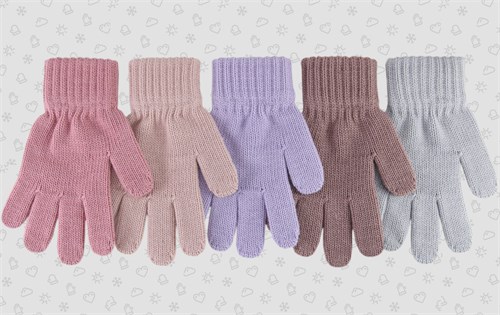 Теплыши перчатки TGg-080 одинарная вязка (размер 14/5-6лет) TGg-080
