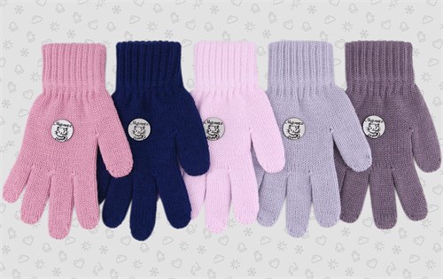 Теплыши перчатки TGg-108 одинарная вязка (размер 14/5-6лет) TGg-108