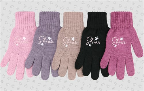 Теплыши перчатки TGg-110 одинарная вязка (размер15/7-9лет) ч/з TGg-110