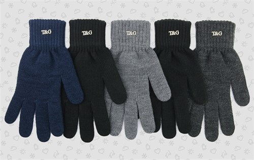 Теплыши перчатки TGm-050 одинарная вязка (р.17/14-16 лет) TGm-050