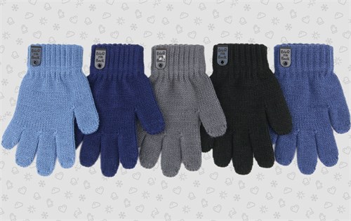 Теплыши перчатки TGm-089 одинарная вязка (р.13/3-4 года) TGm-089