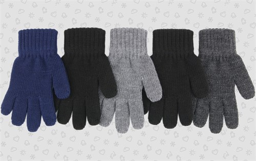 Теплыши перчатки TGm-106 одинарная вязка (размер 14/5-6лет) TGm-106