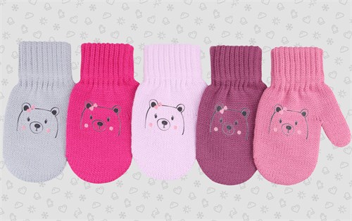 Теплыши варежки TMg-095 одинарная вязка (размер 13) TMg-095