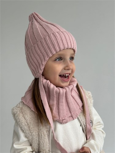 Milli комплект Тыковка, шапка на синтепоне, подклад хлопок+снуд (р.46-48,48-50, 50-54) 15987