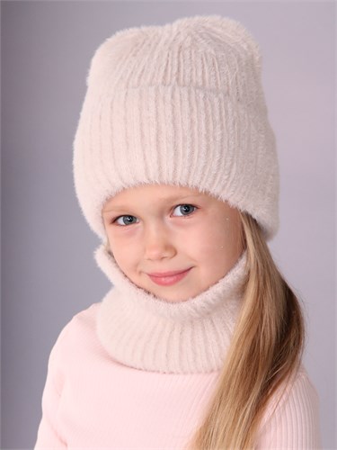 Поляярик комплект L-19-56 шапка подклад флис+ снуд (р.50-52) Ангора L-19-56