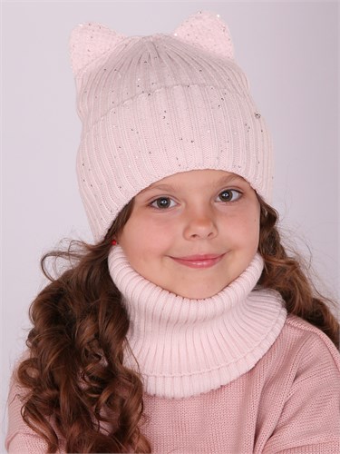 Поляярик комплект М-07-12 шапка подклад флис+ снуд (р.52-54) М-07-12