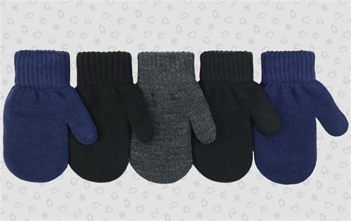 Теплыши варежки TMm-033 двойная вязка (размер 15) TMm-033/1