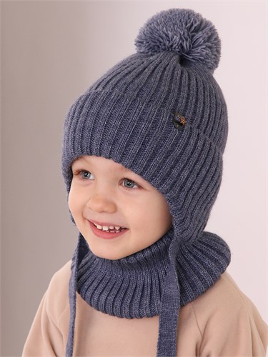 Поляярик комплект E-06-33 шапка подклад флис+ снуд (р.48-50) ЧЗ E-06-33