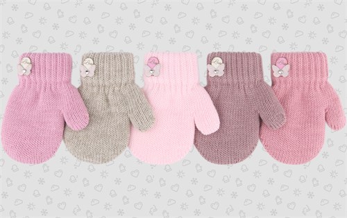 Теплыши варежки TMg-029 двойная вязка (размер 12) TMg-029