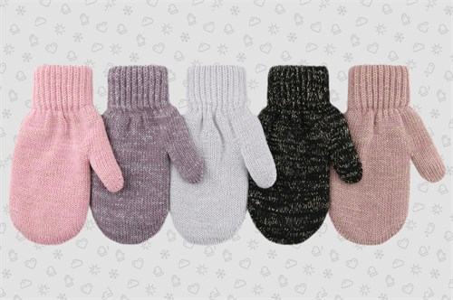 Теплыши варежки TMg-090 двойная вязка (р.16) TMg-090