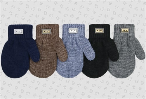 Теплыши варежки TMm-079 двойная вязка (размер 14) TMm-079