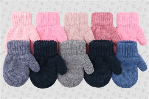 Теплыши варежки TMx-002 двойная вязка (размер 12) TMx-002