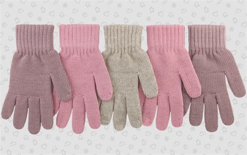 Теплыши перчатки TGg-086 одинарная вязка (размер15/7-8лет) М TGg-086