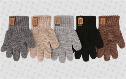 Теплыши перчатки TGm-125 одинарная вязка (р.12,5/2-3 года) М TGm-125