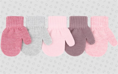 Теплыши варежки TMg-012 одинарная вязка (размер 13/3-4года) М TMg-012