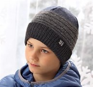 .AJS шапка 38-585 вязаная, подклад флис (р.54-56) цвет B, ч/з 38-585