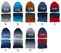 .AJS шапка 40-224 одинарная вязка  (р.52-54) цветB,G 40-224