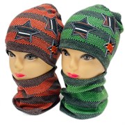 ambra комплект шапка двойной трикотаж + снуд (р.50-54) STAR 31535