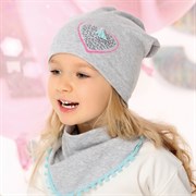 .AJS комплект 40-168M шапка одинарный трикотаж + косынка (р.48-50) ч/з 40-168