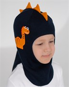 Milli шлем модель Дракоша, на хлопке (на 1,2,4,6лет) демисезонный Дракон-д/с