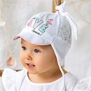 AJS кепка 42-256 с завязками, хлопок с сеточкой (р.40,42,44) ЧЗ 42-256