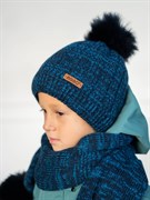 AGBO комплект 2279 Tarpan шапка вязаная, подклад флис + шарф (р.50-52) ч/з 2279 Tarpan