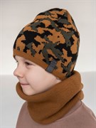 AGBO комплект 3526 Kamuf шапка двухсторонняя+снуд (р.50-52) 3526 Kamuf