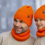 .AJS комплект 46-539 шапка одинарная вязка+снуд (р.58-60) ч/з 46-539