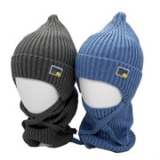 Amali комплект BoyS Car, шапка +снуд (р.48-50) хаки, ч/з 15256-И
