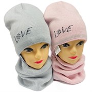 AGBO комплект 2379 Artemiza  шапка вязаная, подклад хлопок+ снуд (р.50-52) ч/з 2379