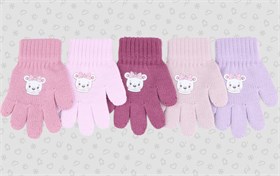 Теплыши перчатки TGg-116 одинарная вязка (р.12,5/2-3 года) ЧЗ TGg-116