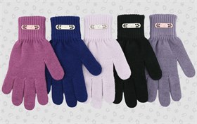 Теплыши перчатки TGg-054 одинарная вязка (р.16/9-10лет) TGg-054