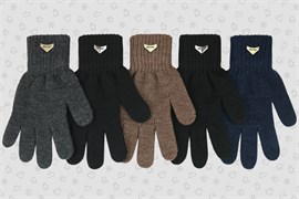 Теплыши перчатки TGm-011 одинарная вязка (р.16/9-10лет) TGm-011