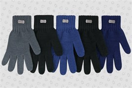 Теплыши перчатки TGm-037 одинарная вязка (размер15/7-9лет) ч/з TGm-037