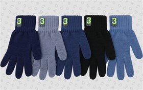 Теплыши перчатки TGm-051 одинарная вязка (размер15/7-9лет) ч/з TGm-051