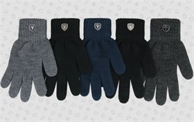 Теплыши перчатки TGm-063 одинарная вязка (р.16;16,5/9-10;11-13 лет) TGm-063