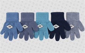 Теплыши перчатки TGm-071 одинарная вязка (р.12,5/2-3 года) ЧЗ TGm-071