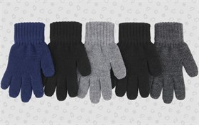 Теплыши перчатки TGm-106 одинарная вязка (размер 14/5-6лет) TGm-106